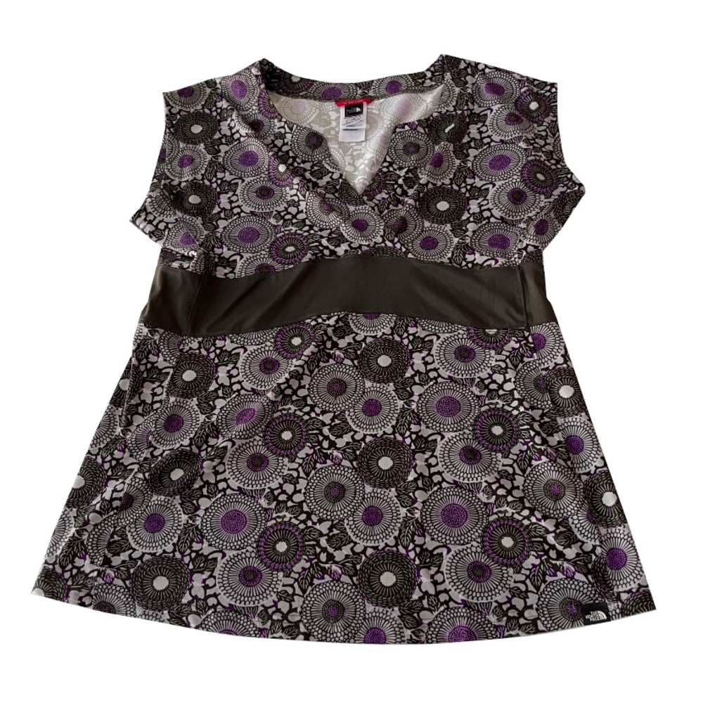 The North Face Funky Abstract Print‎ Babydoll Style Top